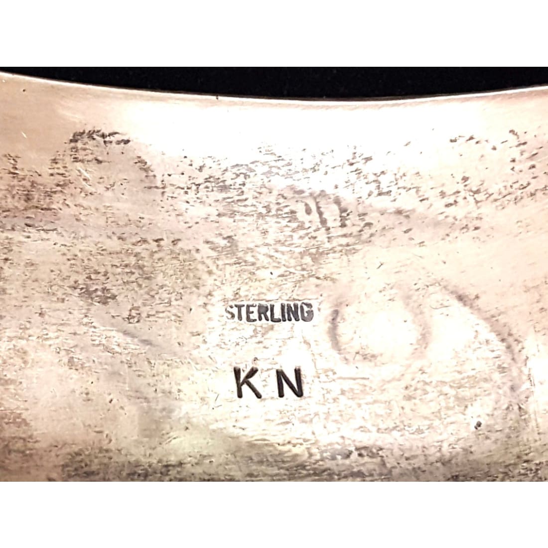 Vintage Navajo Sterling Silver Bear Paw Men Cuff Bracelet Kirby Nez 47g