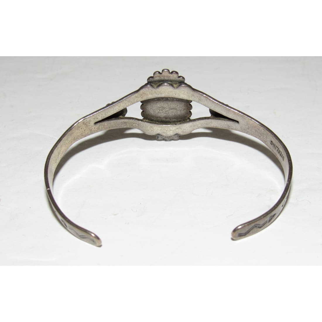 Vintage Fred Harvey Era Bracelet Navajo Sterling Turquoise Cuff
