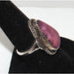 Navajo Purple Spiny Ring Size 8 Sterling Silver Native American Signed