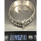 Vintage Taxco Mexico Modernist Sterling Silver Bangle Bracelet by JSF Studio