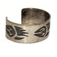Vintage Navajo Sterling Silver Bear Paw Men Cuff Bracelet J Nelson 55g