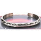 Vintage Navajo Carinated Stacker Cuff Bracelet Ingot Sterling Silver