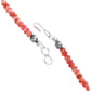 Navajo Pearls Orange Spiny Heishi Necklace Sterling Silver Native American