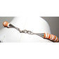 Navajo Tommy Singer orange spiny oyster necklace showcasing vibrant shells and sterling silver clasp on display.