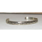 Navajo Sterling Silver Ingot Hand Stamped Stacker Cuff Bracelet Rob Cadman
