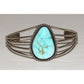 Vintage Navajo Dry Creek Turquoise Cuff Bracelet Sterling Silver Pete Morgan