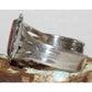 Vintage Navajo Petrified Wood Cuff Bracelet Sterling Silver Native American