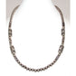 Vintage Navajo Pearls Necklace Rare Barrel Bench Beads Sterling Silver 24"