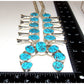 Navajo Squash Blossom Necklace Kingman Turquoise Necklace Sterling Silver