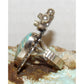 Navajo Kachina Ring Sz 10 Turquoise Mountain Sterling Bennie Ration Signed