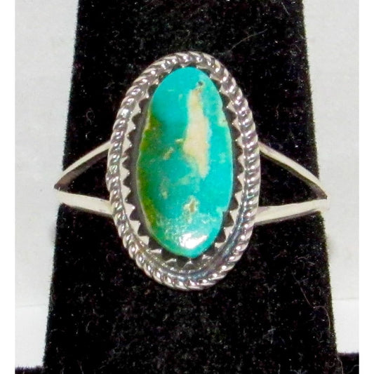 Small Navajo Royston Turquoise Ring Sz 7 Sterling Silver A. Johnson