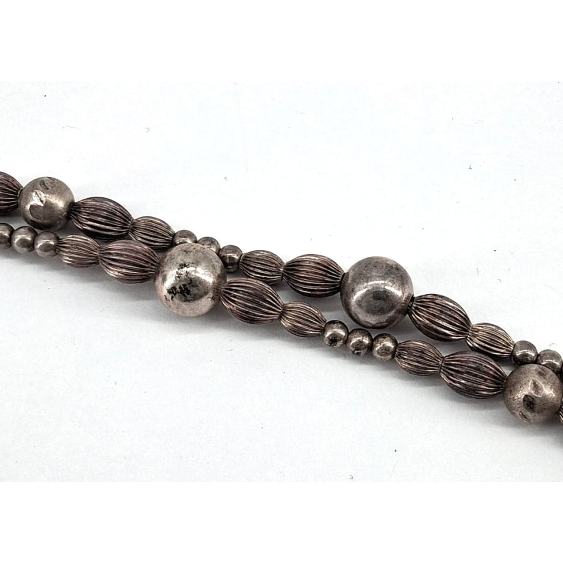 Vintage Southwestern Desert Pearl Sterling Silver Beads Necklace