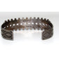 Old Pawn Zuni Snake Eye Turquoise Double Row Cuff Bracelet Sterling Silver