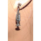 Vintage Southwestern Silver Saguaro Cactus Dangle Earrings