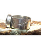 Navajo White Buffalo Ring Sz 8 Sterling Silver Signed