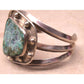 Vintage Navajo Turquoise Cuff Bracelet Sterling Silver Native American