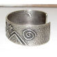 Navajo Monty Claw Tufa Cast Sterling Silver Cuff Bracelet