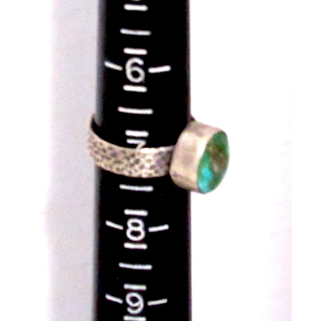 Navajo Sonoran Gold Turquoise Ring Sz 7 Sterling Silver Eli Skeets