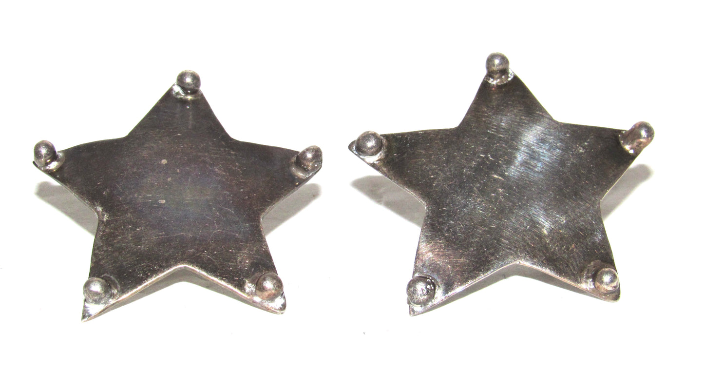 Vintage 925 TAXCO Mexico Star Post Earrings Sterling Silver