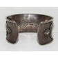 Vintage Navajo Statement Cuff Bracelet Mark Yazzie 53G Sterling Silver Signed