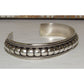 Navajo Sterling Silver Cuff Bracelet Tom Charley Native American Stacker