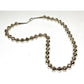 Handmade Navajo Pearls Necklace Sterling Silver 10mm Saucer Beads 20"L G Benally