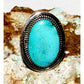 Massive Navajo Royston Turquoise Statement Ring Sz 10 Sterling Silver