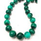Vintage Southwestern Malachite Beaded Necklace 18"