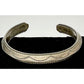 Old Pawn Navajo Carinated Ingot Cuff Bracelet Sterling Silver Native American