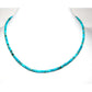 Navajo Rolled Turquoise Heishi Choker Necklace Native American 16L