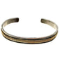 Vintage Navajo Sterling Silver 14K Gold Cuff Bracelet B Morgan Native American