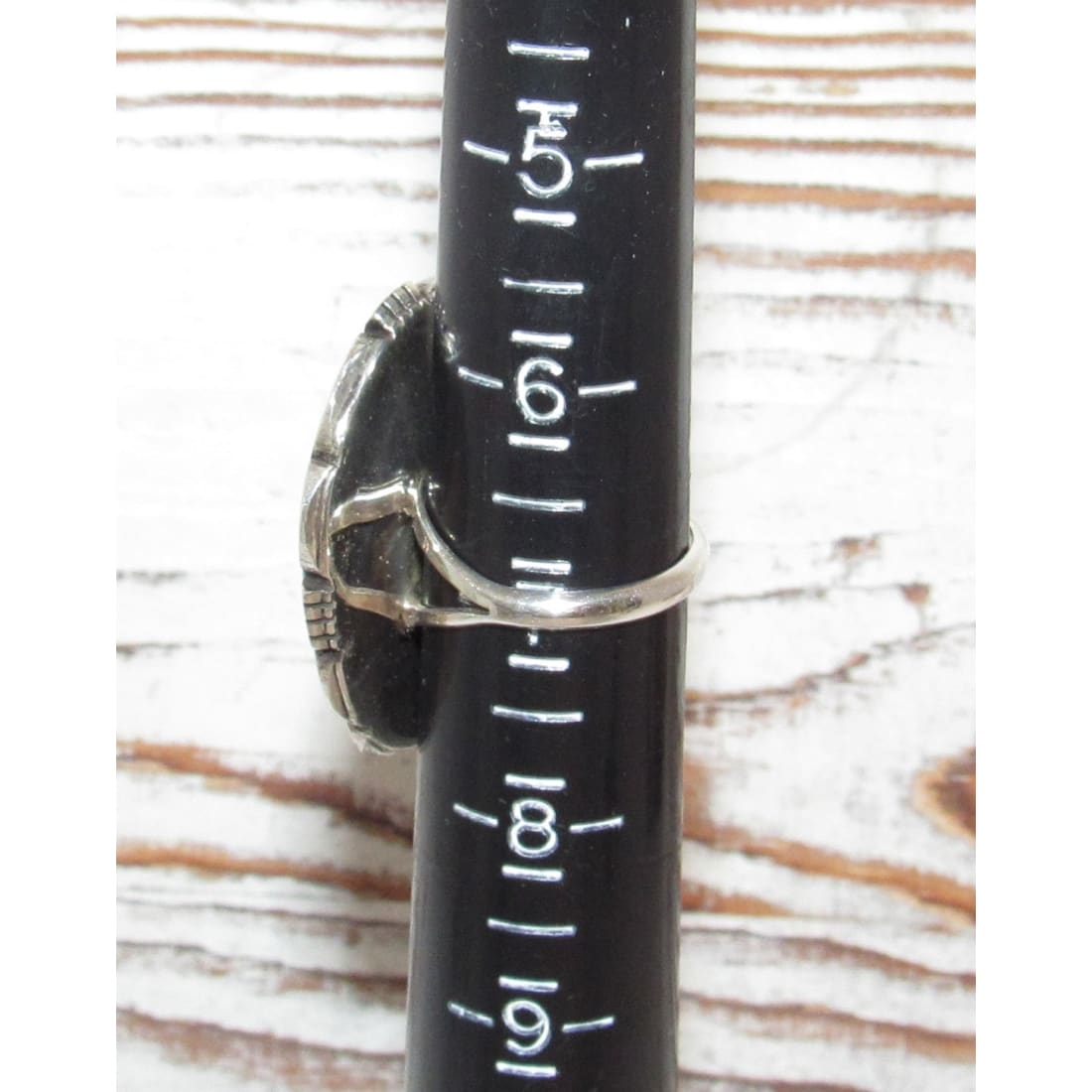 Navajo Kingman Turquoise Ring Size 7 Sterling Silver J. Begay Native American