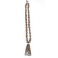 Vintage Navajo Kingman Turquoise Pendant Sterling Navajo Pearls Necklace A Begay