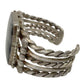 Massive Old Pawn Navajo Petrified Wood Cuff Bracelet Sterling Silver 75G