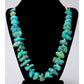 Old Pawn Navajo Turquoise Nugget & Melon Shell Heishi Bead Necklace