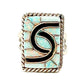 Zuni Opal Inlay Ring Size 8 Sterling Silver Amy Quandelacy Native American