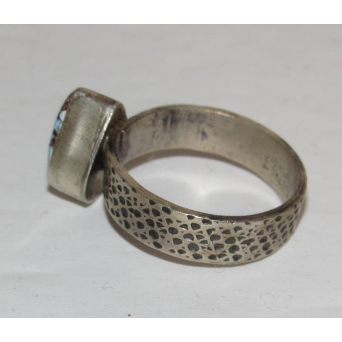 Navajo Golden Hills Turquoise Ring Sz 9.5 Sterling Silver Eli Skeets