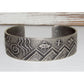 Navajo Monty Claw Tufa Cast Sterling Silver Cuff Bracelet