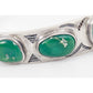 Vintage Navajo Fox Turquoise Cuff Bracelet Sterling Silver Old Pawn Signed
