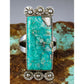 Navajo Kingman Turquoise Pyrite Matrix Ring Sz 6 Sterling Silver Selena Warner