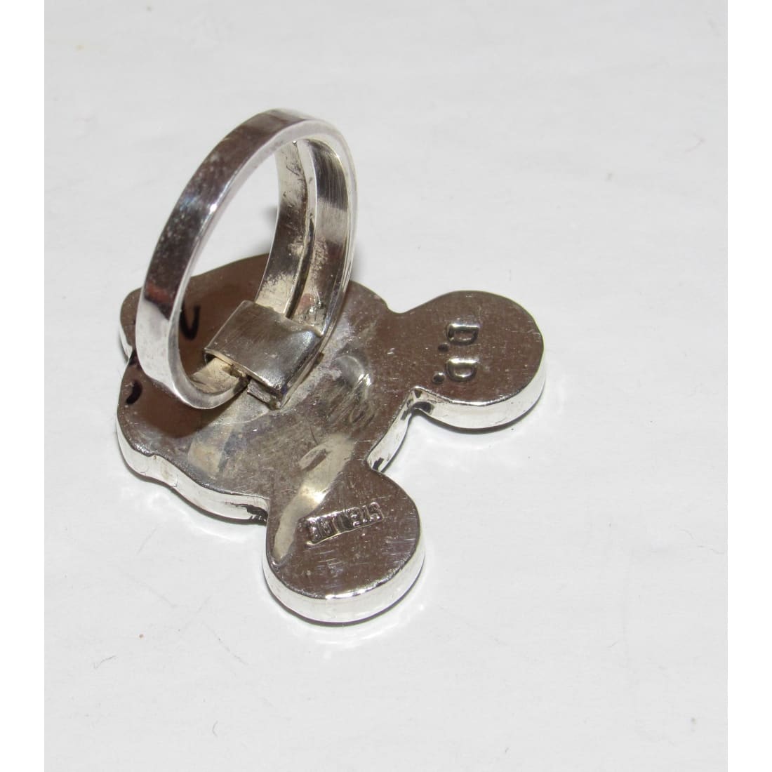 Zuni Mickey Mouse Ring Sz 6 Adjustable Don Dewa Sterling Silver Disney Character