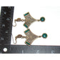 Vintage Taxco Mexico Pre-Colombian Design Sterling Silver Dangle Earrings