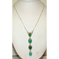 Navajo Royston Turquoise Small Lariat Necklace Sterling Silver G Jones