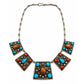 Vintage Mid-Century Mexican Silver Southwestern Revival Statement Necklace