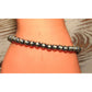 Native American 5mm Sterling Silver Navajo Pearl Beaded 7" Stretch Bracelet
