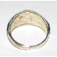 Zuni Turquoise Opal Inlay Ring Sz 8 Sterling Silver D. Luna
