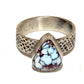 Navajo Golden Hills Turquoise Ring Sz 9.5 Sterling Silver Eli Skeets