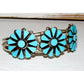 Zuni Turquoise Cluster Cuff Bracelet Sterling Silver David & Mary Chavez
