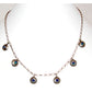 Vintage Mexican Sterling Silver Azurite Charm Necklace