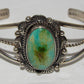 Navajo Royston Turquoise Sterling Cuff Bracelet J Begay
